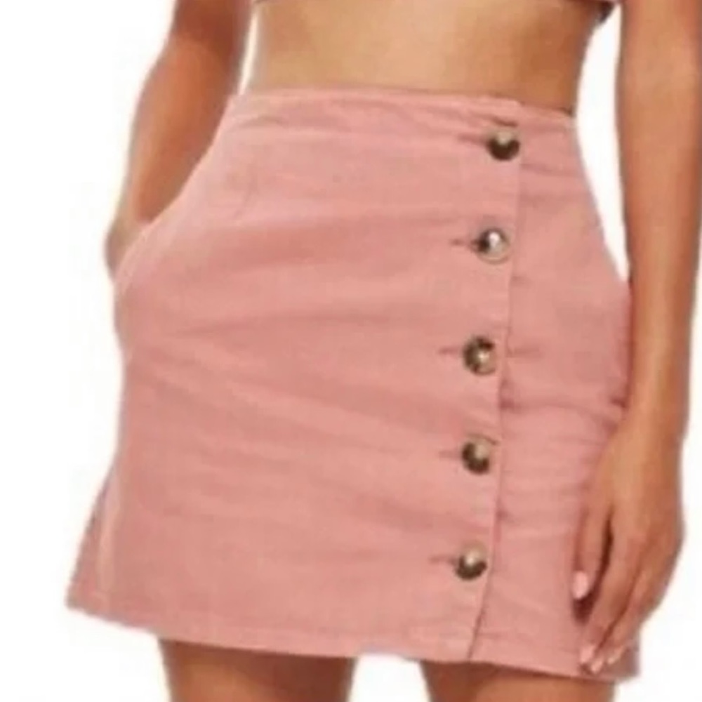 Topshop Pink Mini Skirt